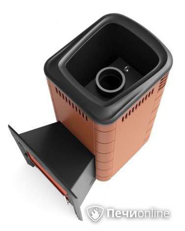 Дровяная печь-каменка TMF Каронада XXL Heavy Metal Витра терракота в Архангельске